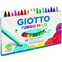 Los mejores  - Rotuladores Giotto F076300 Turbo Maxi Estuche con Asa 18 Uds- Colores Surtidos